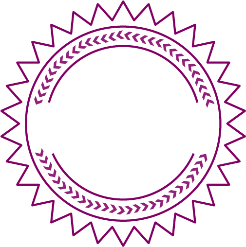 Luminare Sepsis Memorial Grant Seal in Purple and White